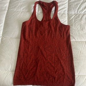 Lululemon red workout tank